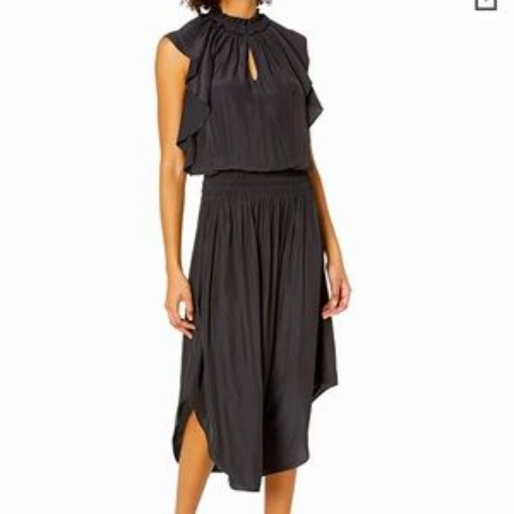 Ramy Brook Black Wren Flutter Sleeve Dress, NWOT, Size Small